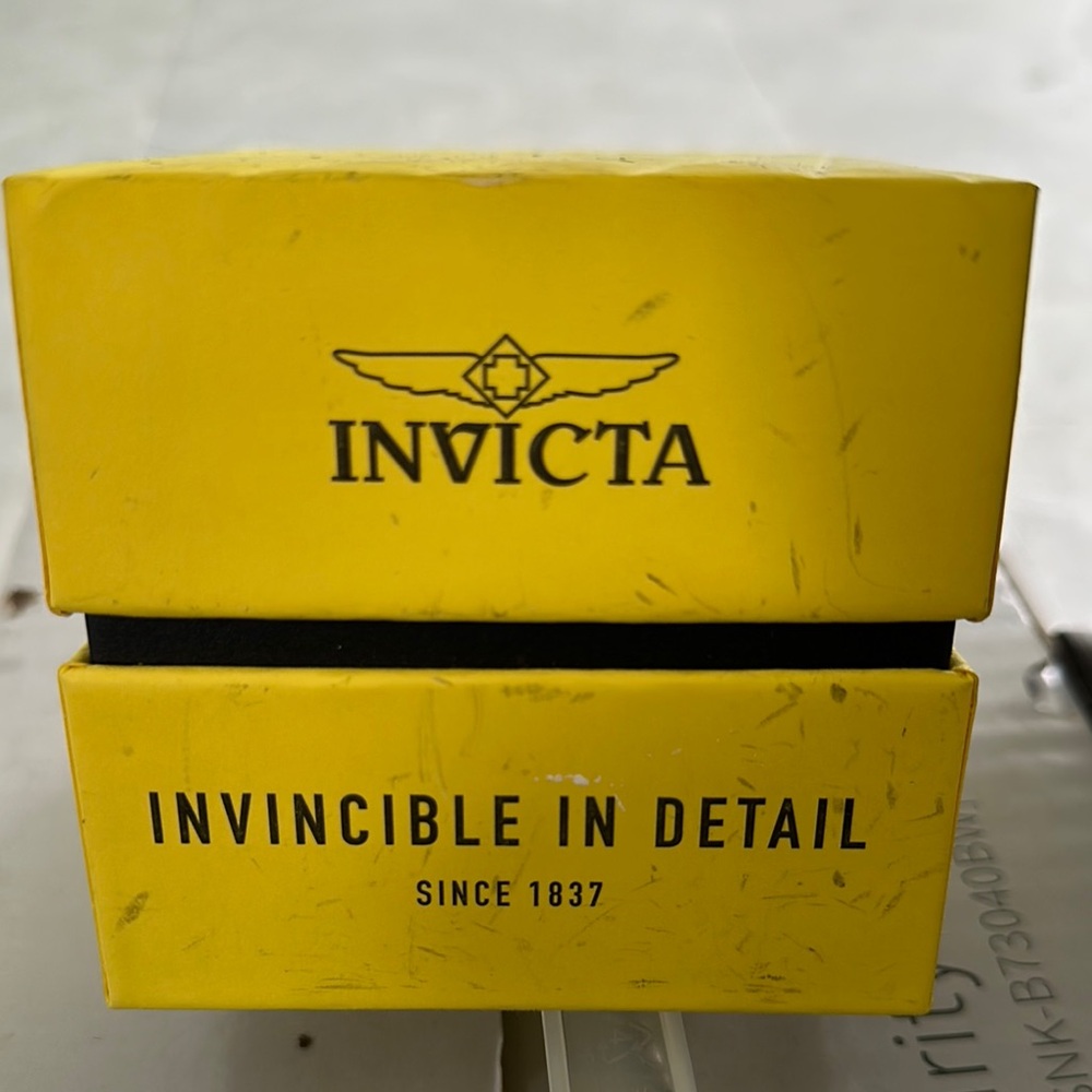 Invicta Yellow Watch Box